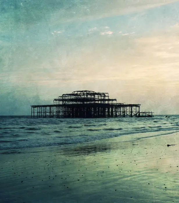 Framed Print : West Pier Remains Brighton Framed Print : West Pier Remains Brighton