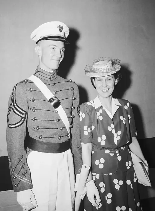 Framed Print : West Point Graduate John Eisenhower with Mother Framed Print : West Point Graduate John Eisenhower with Mother