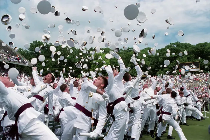 Framed Print : West Point Graduates Tossing Their Hats Framed Print : West Point Graduates Tossing Their Hats