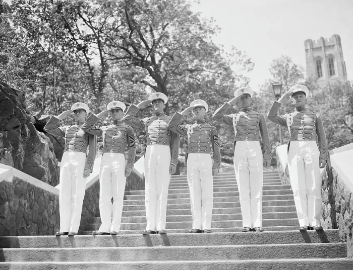 Framed Print : West Point Honors Cadets Saluting Framed Print : West Point Honors Cadets Saluting