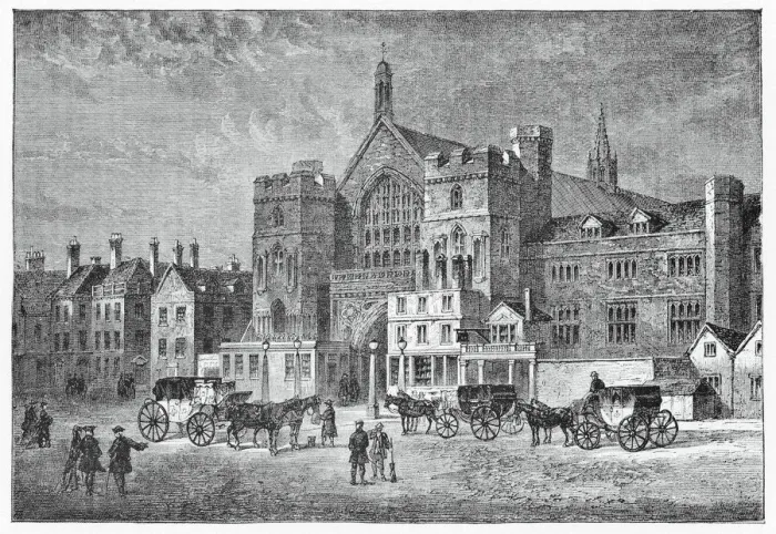 Framed Print : Westminster Hall in London, England - 19th Century Framed Print : Westminster Hall in London, England - 19th Century