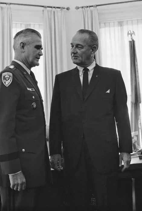 Framed Print : Westmoreland Meets LBJ At The White House, 1967 Framed Print : Westmoreland Meets LBJ At The White House, 1967