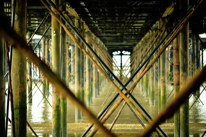 Framed Print : Weston Super Mare - Pier structure Framed Print : Weston Super Mare - Pier structure