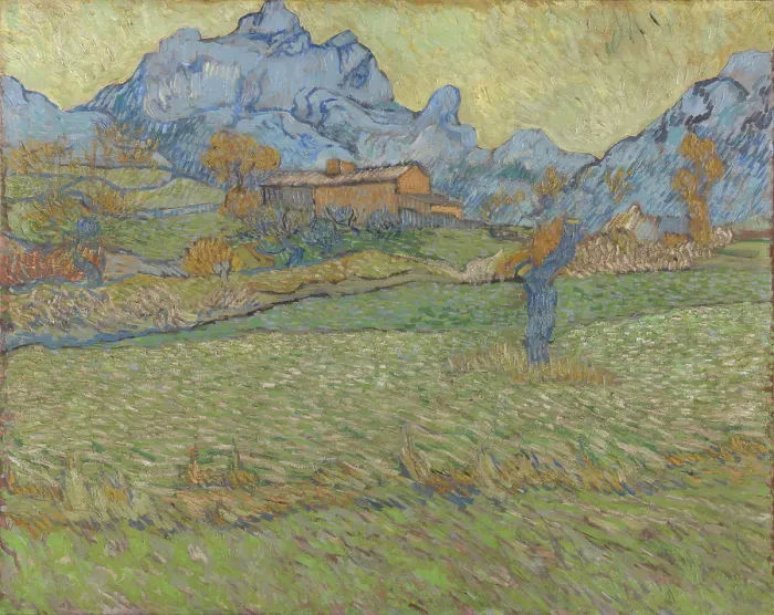 Framed Print : Wheat Fields In A Mountainous Landscape Framed Print : Wheat Fields In A Mountainous Landscape