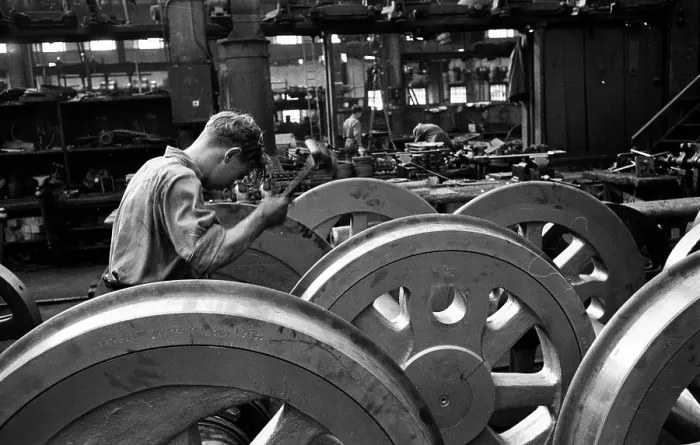 Framed Print : Wheel Factory