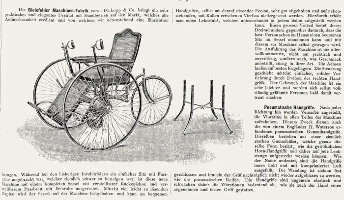 Framed Print : Wheelchair from the late 19th century Framed Print : Wheelchair from the late 19th century