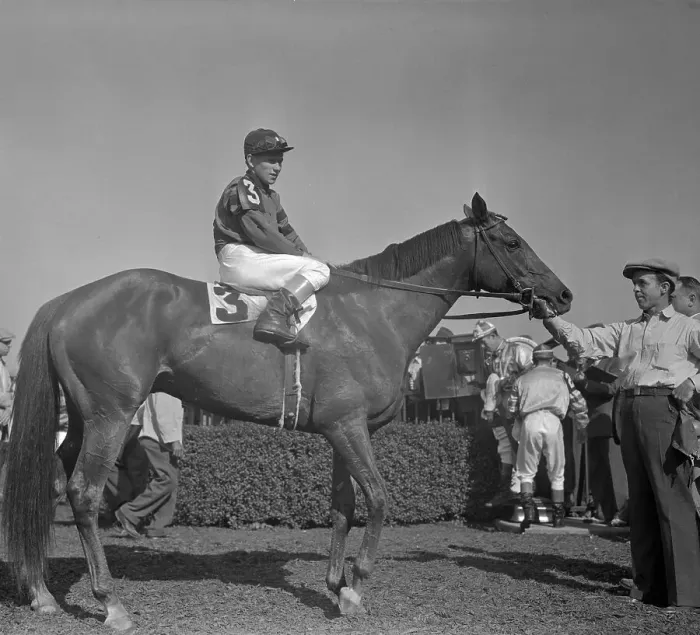 Framed Print : Whirlaway in Belmont Winner's Circle Framed Print : Whirlaway in Belmont Winner's Circle