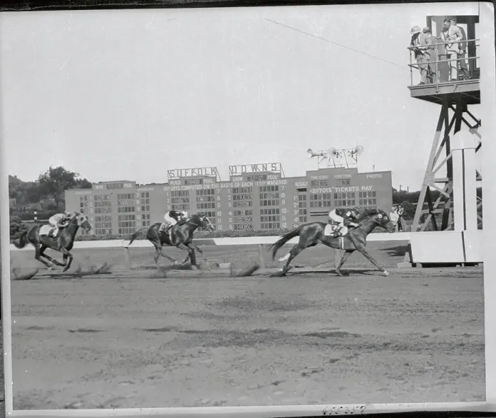 Framed Print : Whirlaway Winning Record-Breaking Purse Framed Print : Whirlaway Winning Record-Breaking Purse