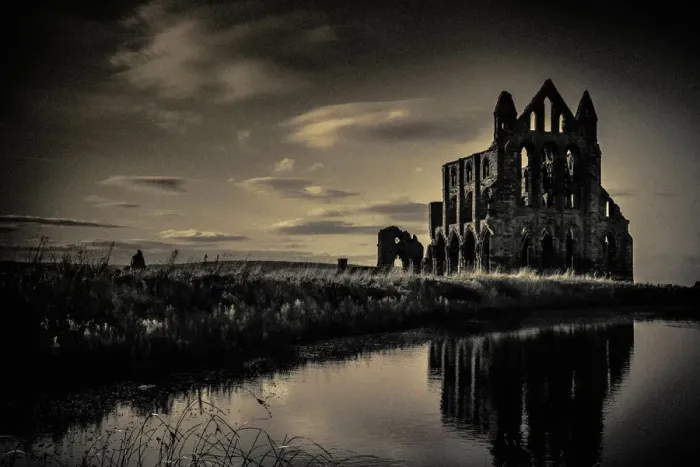 Framed Print : Whitby Abbey near sunset Framed Print : Whitby Abbey near sunset
