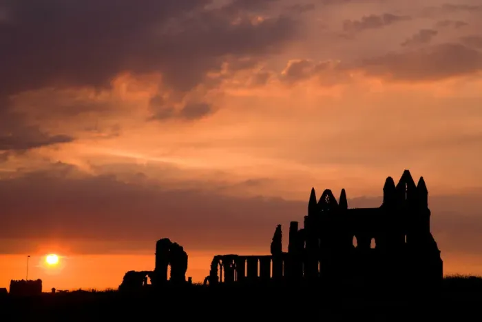 Framed Print : Whitby Abbey silhouette Framed Print : Whitby Abbey silhouette