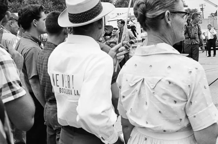 Framed Print : White Anti Civil Rights Demonstration Framed Print : White Anti Civil Rights Demonstration