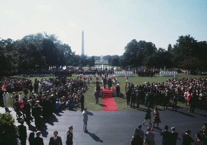 Framed Print : White House Lawn Ceremony Framed Print : White House Lawn Ceremony