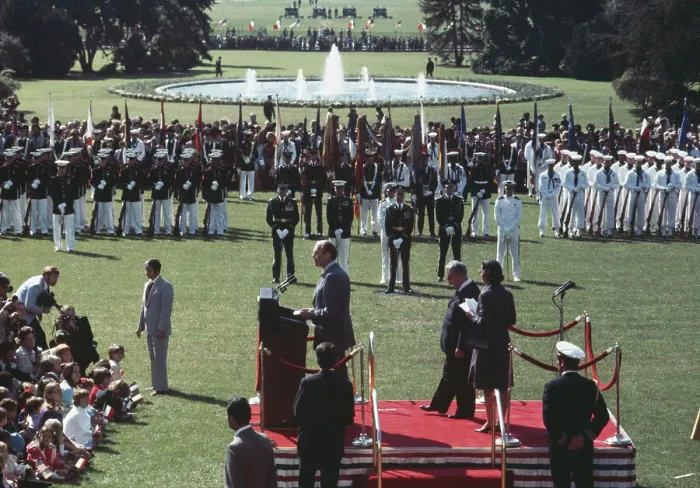 Framed Print : White House Lawn Ceremony Framed Print : White House Lawn Ceremony