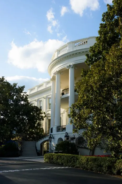 Framed Print : The White House South Portico