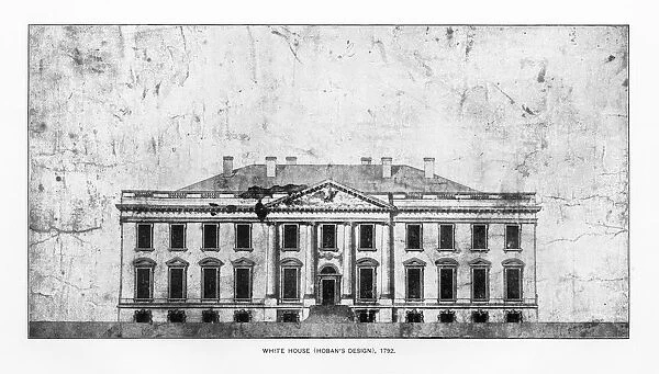 White House, Washington, D. C. United States, Early Drawing