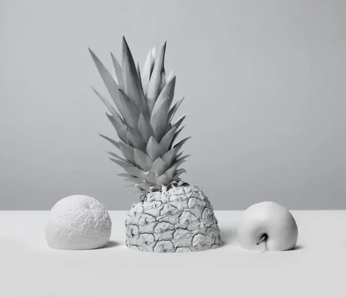 Framed Print : White Nature Pineapple Series 4 Framed Print : White Nature Pineapple Series 4