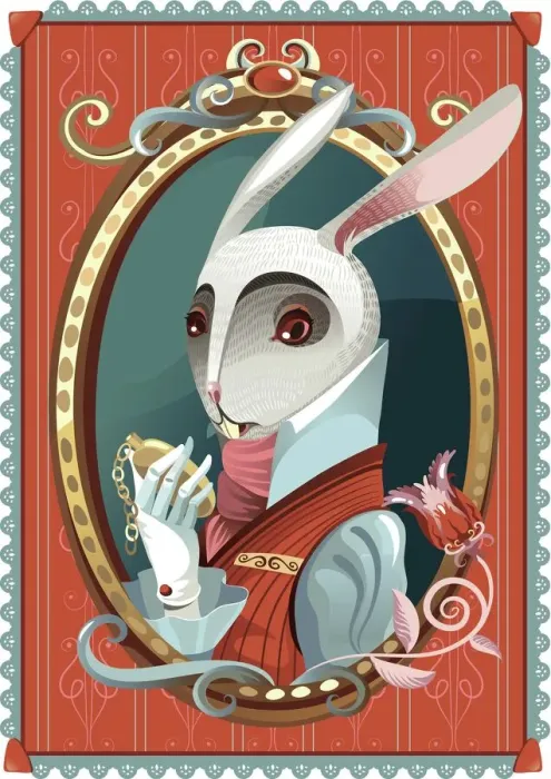 Framed Print : White Rabbit Framed Print : White Rabbit