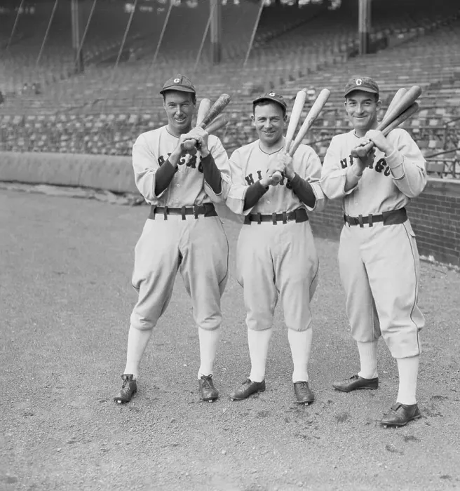 Framed Print : White Sox Players Posing with Bats Framed Print : White Sox Players Posing with Bats