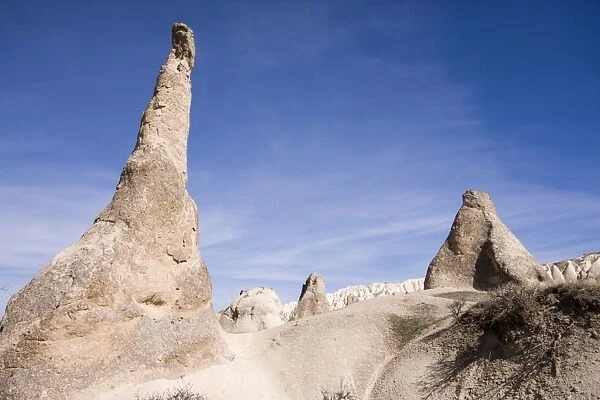 White spires and formations in Devrent valley