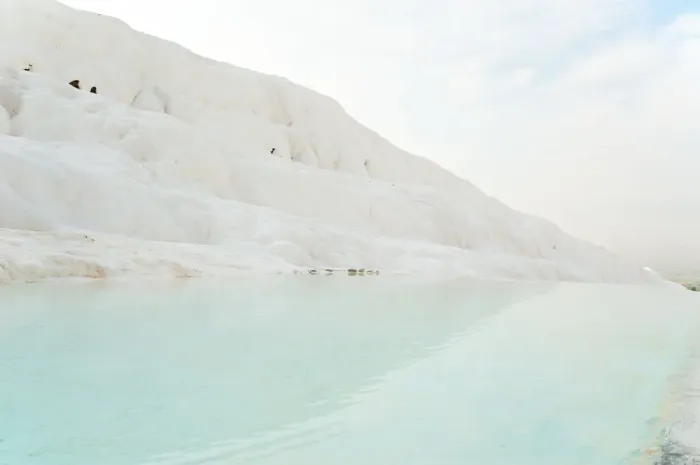 Framed Print : White travertine terrace at Pamukkale Framed Print : White travertine terrace at Pamukkale