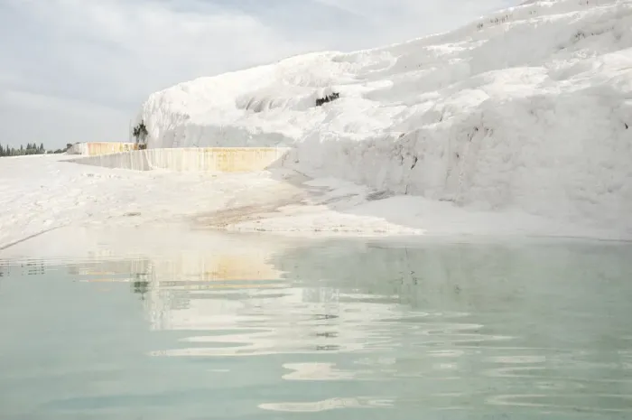 Framed Print : white travertine terrace at Pamukkale Framed Print : white travertine terrace at Pamukkale