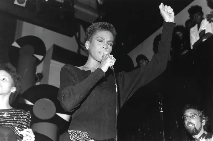 Framed Print : Whitney Houston Performing