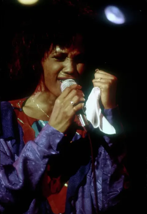 Framed Print : Whitney Houston Performing