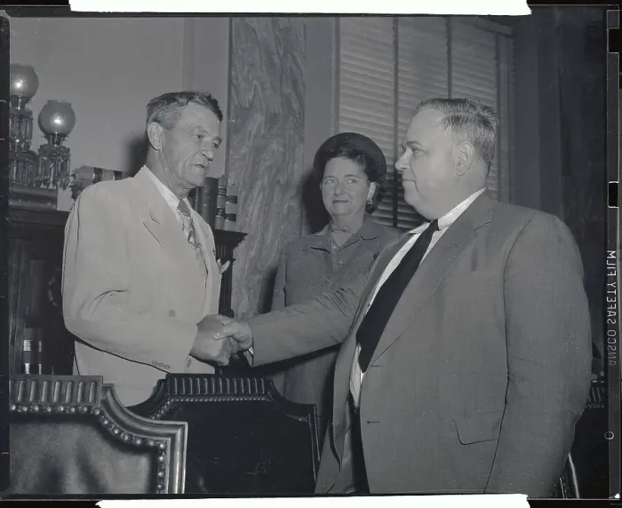 Framed Print : Whittaker Chambers Greeting Witnesses Framed Print : Whittaker Chambers Greeting Witnesses