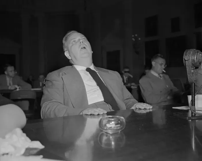 Framed Print : Whittaker Chambers Speaking at Hearing Framed Print : Whittaker Chambers Speaking at Hearing