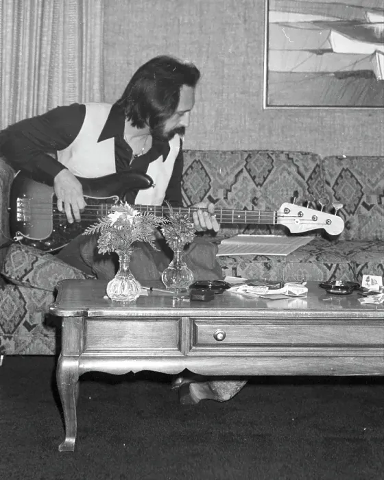 Framed Print : The Who Bass Player In A Hotel Room Framed Print : The Who Bass Player In A Hotel Room