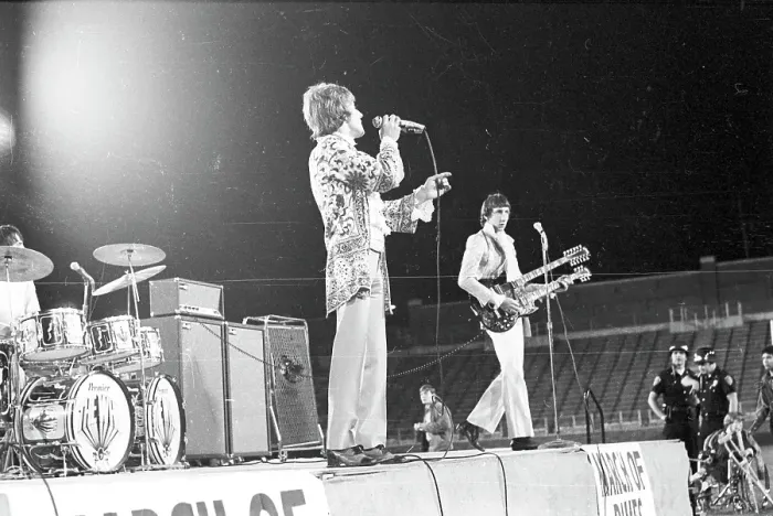 Framed Print : The Who Performing In Flint, Michigan