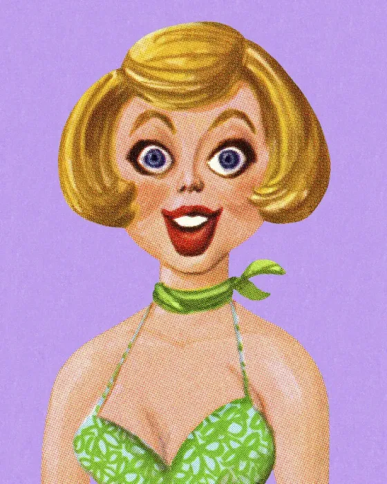 Framed Print : Wide Eyed Blond Woman Framed Print : Wide Eyed Blond Woman