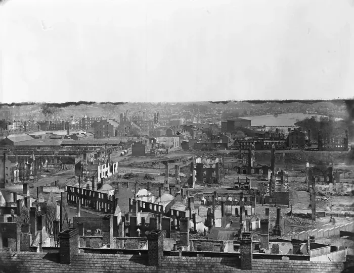 Framed Print : Wide Scenery of War Torn Buildings Framed Print : Wide Scenery of War Torn Buildings