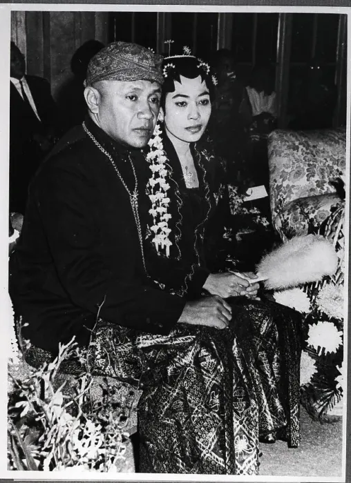 Framed Print : Former Wife of Sukarno with New Husband Framed Print : Former Wife of Sukarno with New Husband