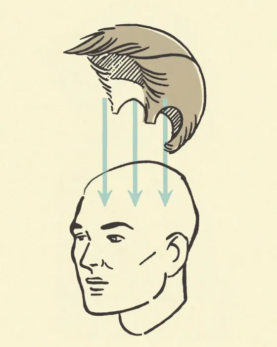 Framed Print : Wig on a Head