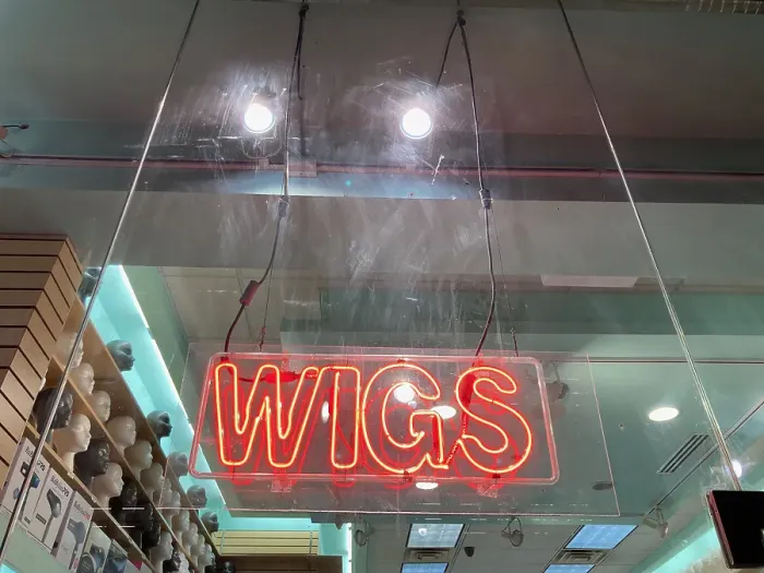Framed Print : WIGS neon sign Archive Framed Print : WIGS neon sign Archive