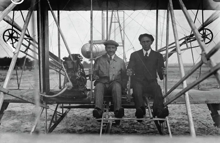 Framed Print : Wilbur Wright and Paul Zens Framed Print : Wilbur Wright and Paul Zens
