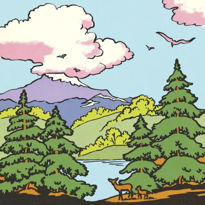 Framed Print : Wilderness Scene Framed Print : Wilderness Scene