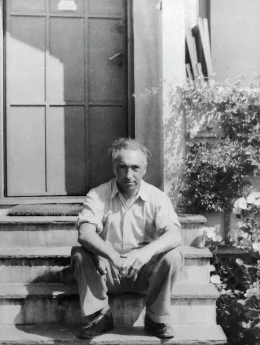 Framed Print : Wilhelm Reich Sitting on Steps Framed Print : Wilhelm Reich Sitting on Steps