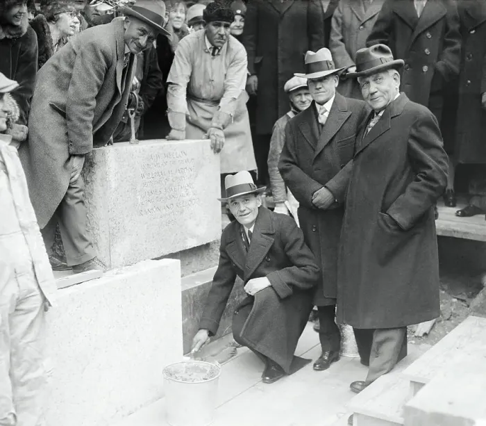 Framed Print : Wiliam M. Jardine Laying Cornerstone Framed Print : Wiliam M. Jardine Laying Cornerstone