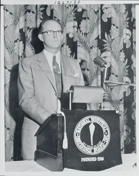 Framed Print : Willard Libby Standing Behind a Podium Framed Print : Willard Libby Standing Behind a Podium