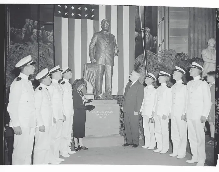 Framed Print : William Borah Statue Unveiling Framed Print : William Borah Statue Unveiling