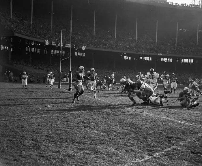 Framed Print : William Bowman Scoring a Touchdown Framed Print : William Bowman Scoring a Touchdown