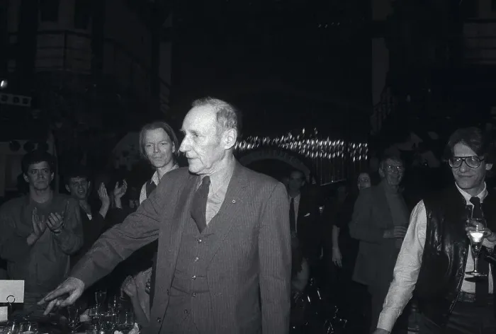 Framed Print : William Burroughs at Nightclub Framed Print : William Burroughs at Nightclub