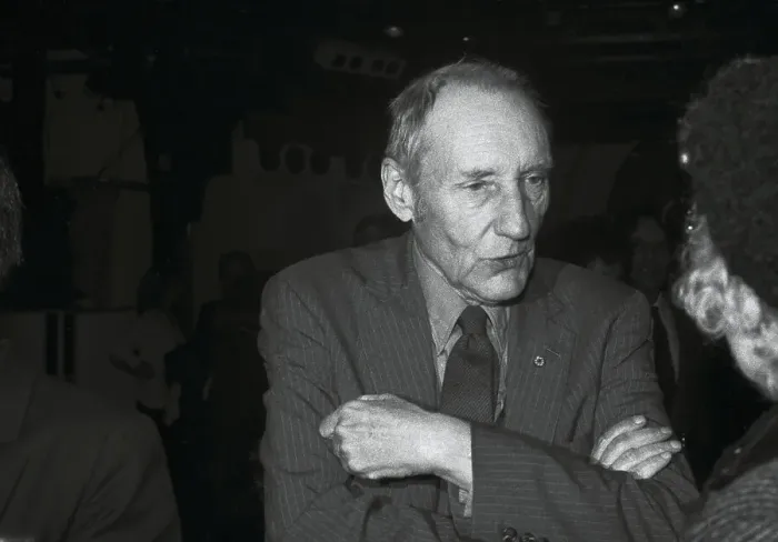 Framed Print : William Burroughs Talking to an Unidentified Individual