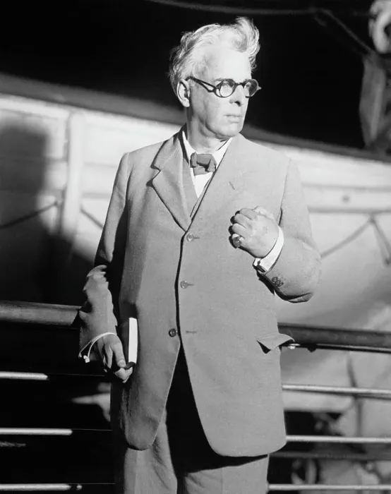 Framed Print : William Butler Yeats Arriving in New York Framed Print : William Butler Yeats Arriving in New York