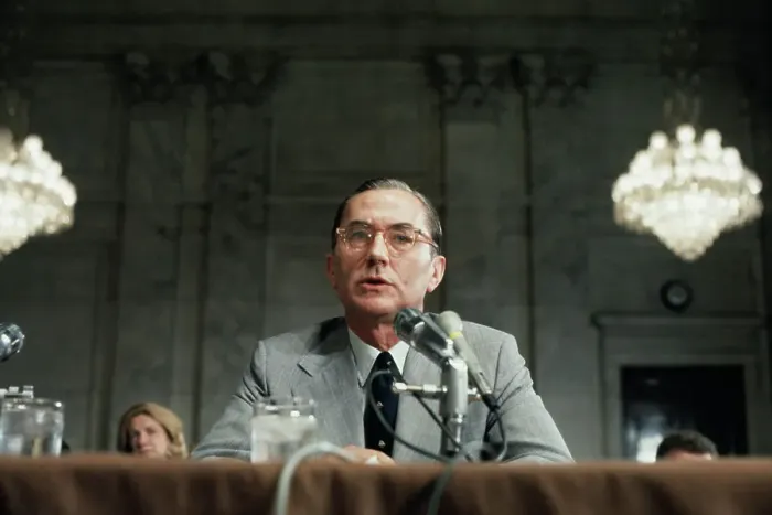 Framed Print : William Colby Sitting Before Senate Committee Framed Print : William Colby Sitting Before Senate Committee