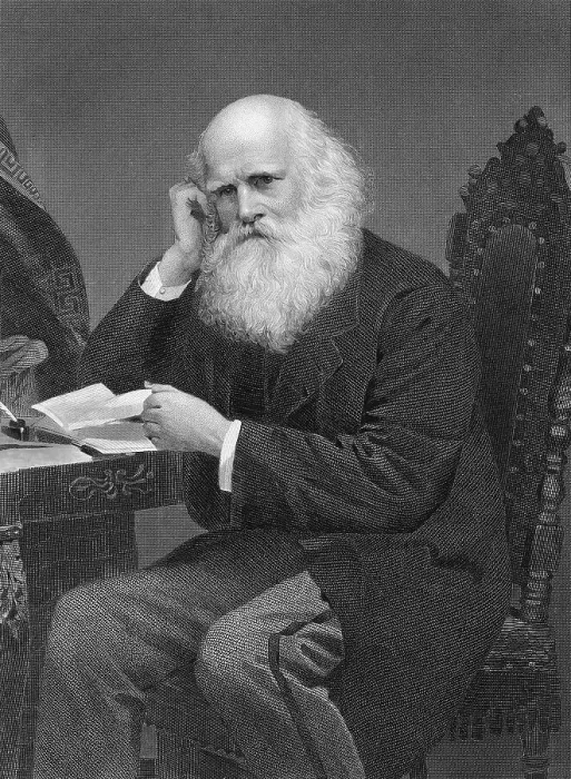 Framed Print : William Cullen Bryant Sitting at Table Framed Print : William Cullen Bryant Sitting at Table