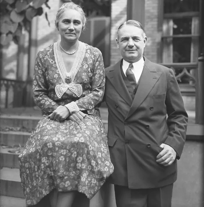 Framed Print : William Donovan with Wife Ruth Framed Print : William Donovan with Wife Ruth