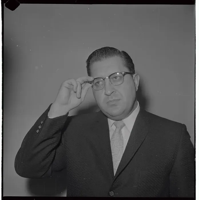 Framed Print : William E. Bufalino Adjusting His Eyeglasses Framed Print : William E. Bufalino Adjusting His Eyeglasses